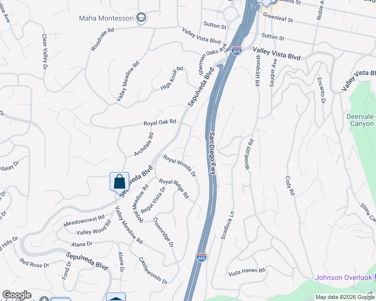 map of restaurants, bars, coffee shops, grocery stores, and more near 3914 Woodfield Drive in Los Angeles