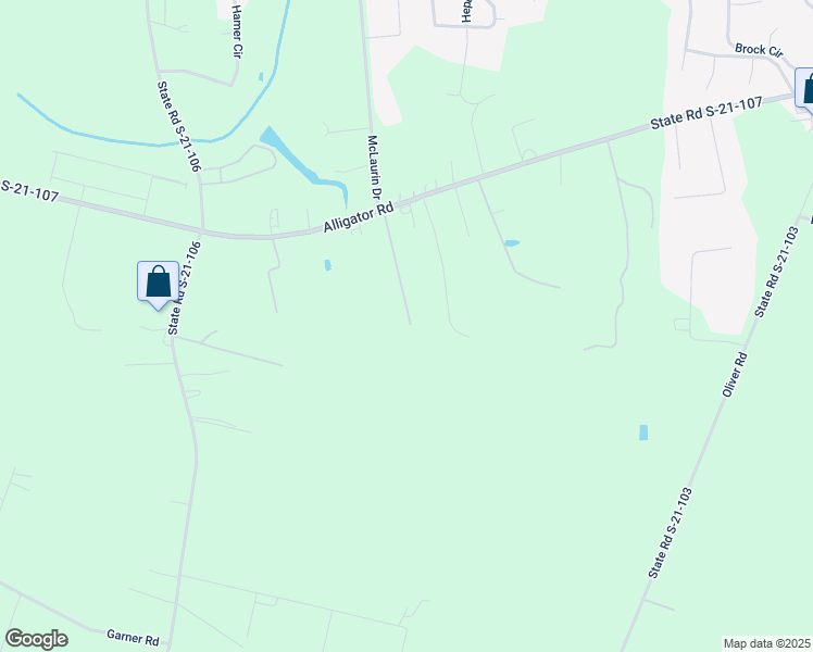 map of restaurants, bars, coffee shops, grocery stores, and more near 2395 Parrott Drive in Florence