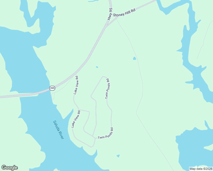 map of restaurants, bars, coffee shops, grocery stores, and more near 529 Twin Ponds Road in Newberry