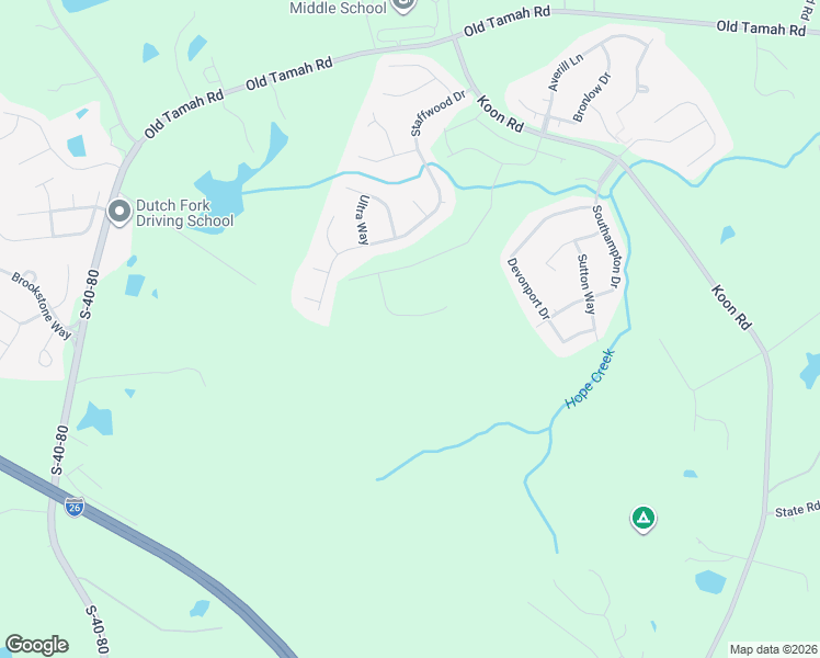 map of restaurants, bars, coffee shops, grocery stores, and more near 617 Staffwood Drive in Irmo
