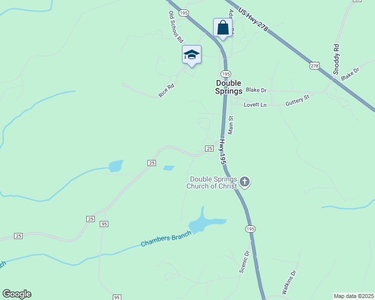 222 County Road 25, Double Springs AL Walk Score