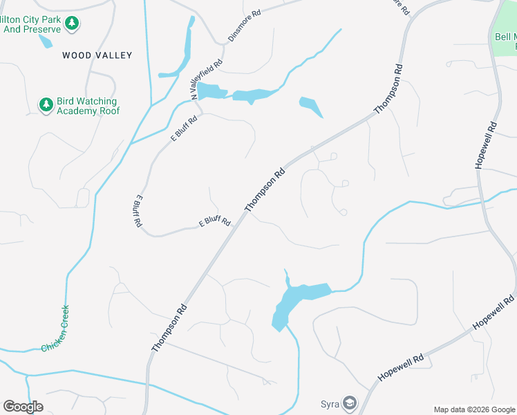 map of restaurants, bars, coffee shops, grocery stores, and more near 2060 Country Ridge Road in Alpharetta