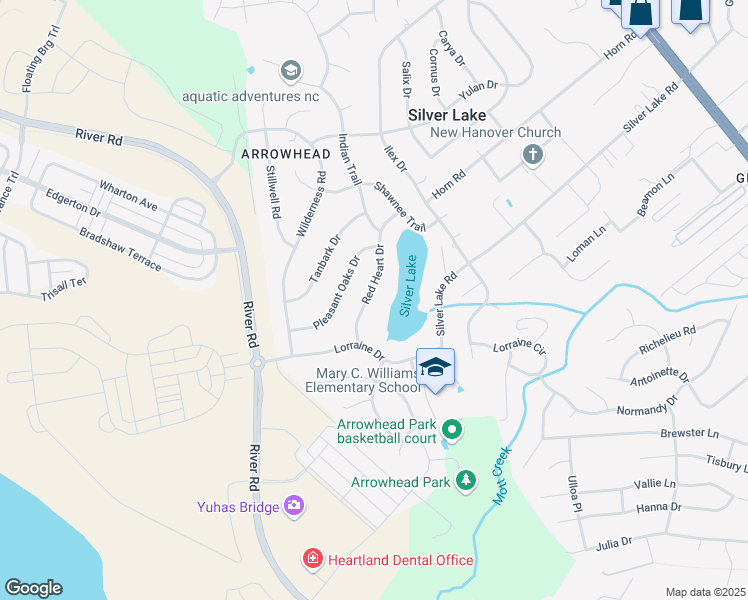 map of restaurants, bars, coffee shops, grocery stores, and more near in Wilmington