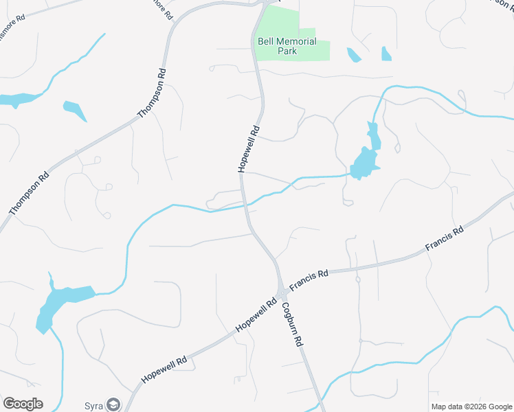 map of restaurants, bars, coffee shops, grocery stores, and more near 14779 Hopewell Road in Alpharetta