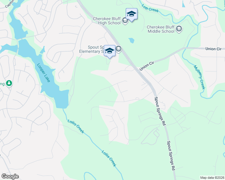 map of restaurants, bars, coffee shops, grocery stores, and more near 6635 Quincy Drive in Flowery Branch