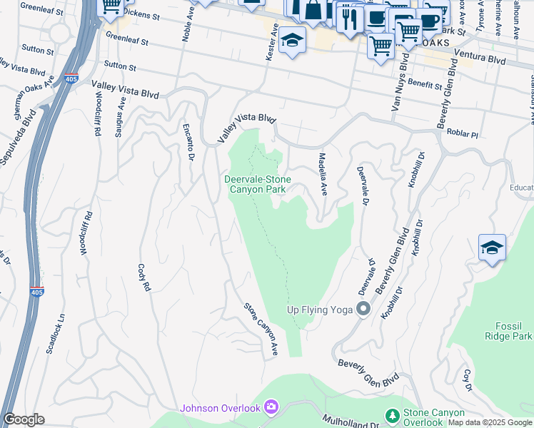 map of restaurants, bars, coffee shops, grocery stores, and more near in Los Angeles