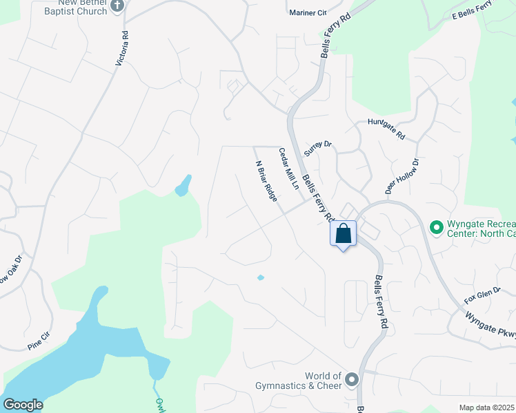 map of restaurants, bars, coffee shops, grocery stores, and more near 408 Walnut Drive in Woodstock