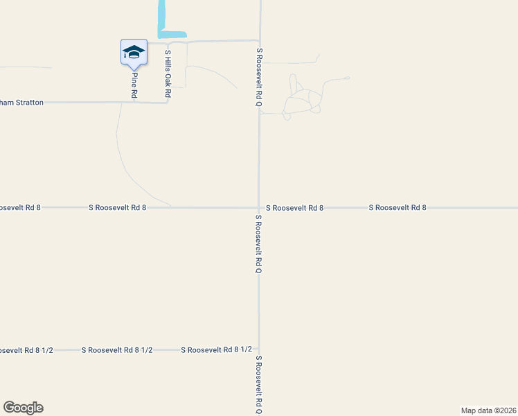 map of restaurants, bars, coffee shops, grocery stores, and more near 1701 South Roosevelt Road 8 in Portales