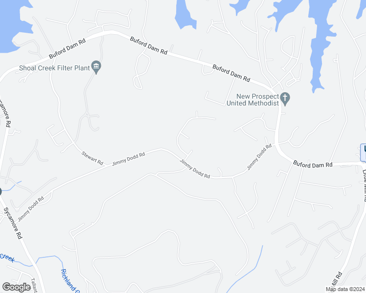 map of restaurants, bars, coffee shops, grocery stores, and more near 6035 Ambercrest Court in Buford
