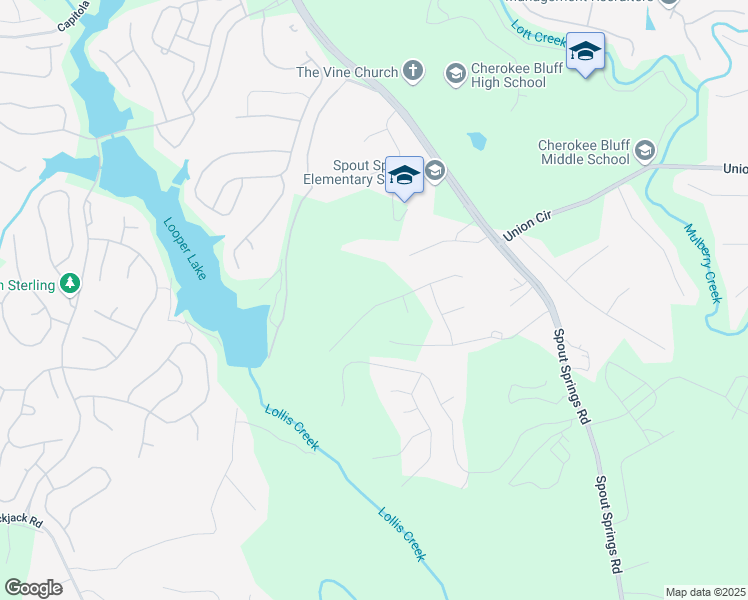 map of restaurants, bars, coffee shops, grocery stores, and more near 6992 Manchester Drive in Flowery Branch