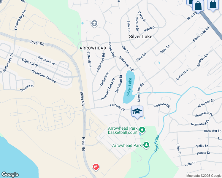 map of restaurants, bars, coffee shops, grocery stores, and more near 4934 Pleasant Oaks Drive in Wilmington