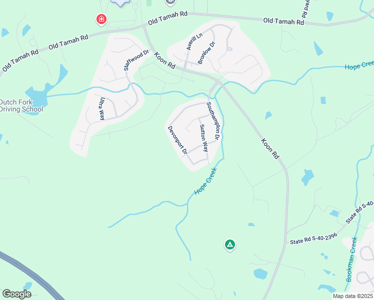 map of restaurants, bars, coffee shops, grocery stores, and more near 241 State Road S-40-2643 in Irmo