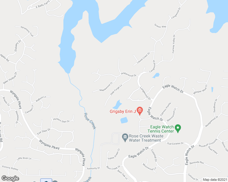 map of restaurants, bars, coffee shops, grocery stores, and more near 1415 Olde Forge Lane in Woodstock
