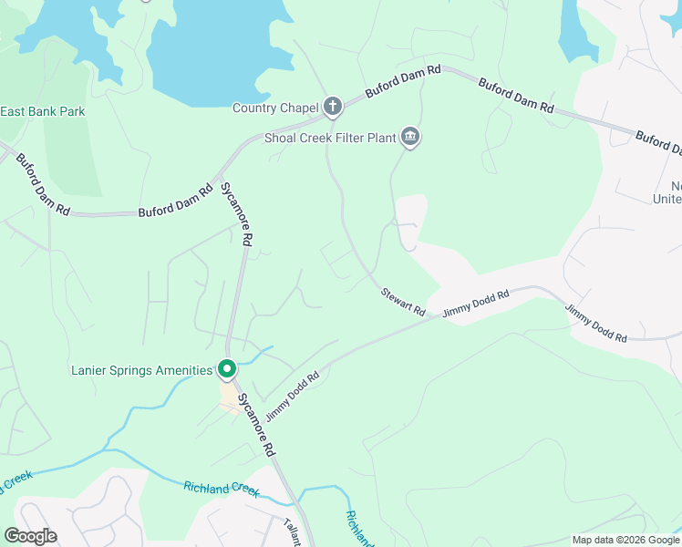 map of restaurants, bars, coffee shops, grocery stores, and more near 6171 Stewart Ridge Walk in Buford