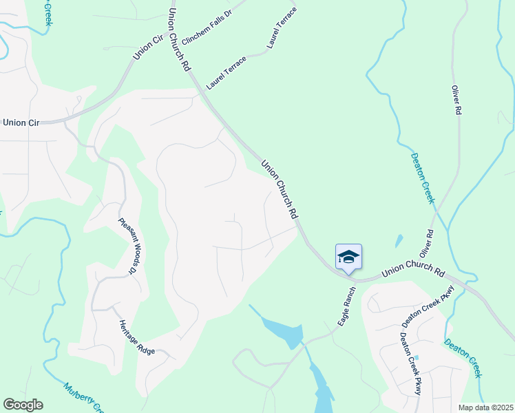 map of restaurants, bars, coffee shops, grocery stores, and more near 5517 Elders Ridge Drive in Flowery Branch