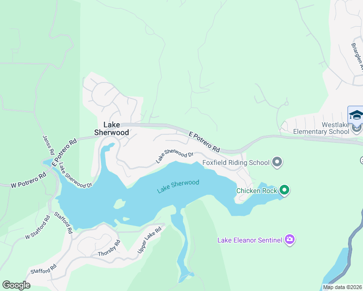 map of restaurants, bars, coffee shops, grocery stores, and more near 590 Cricketfield Court in Lake Sherwood