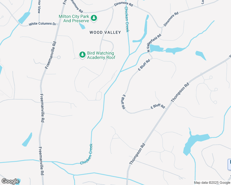 map of restaurants, bars, coffee shops, grocery stores, and more near 14840 East Bluff Road in Alpharetta