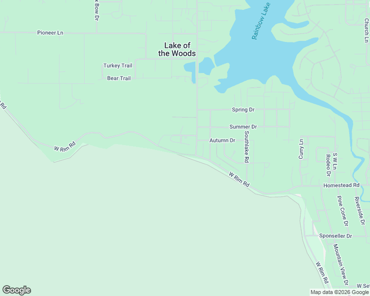 map of restaurants, bars, coffee shops, grocery stores, and more near 328 Larson Road in Navajo County