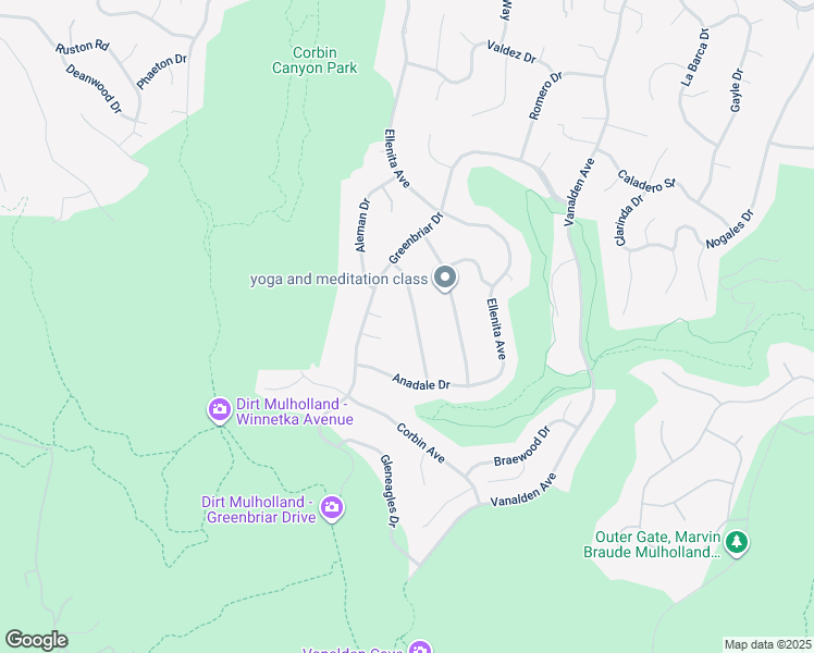 map of restaurants, bars, coffee shops, grocery stores, and more near 4019 Coldstream Terrace in Los Angeles