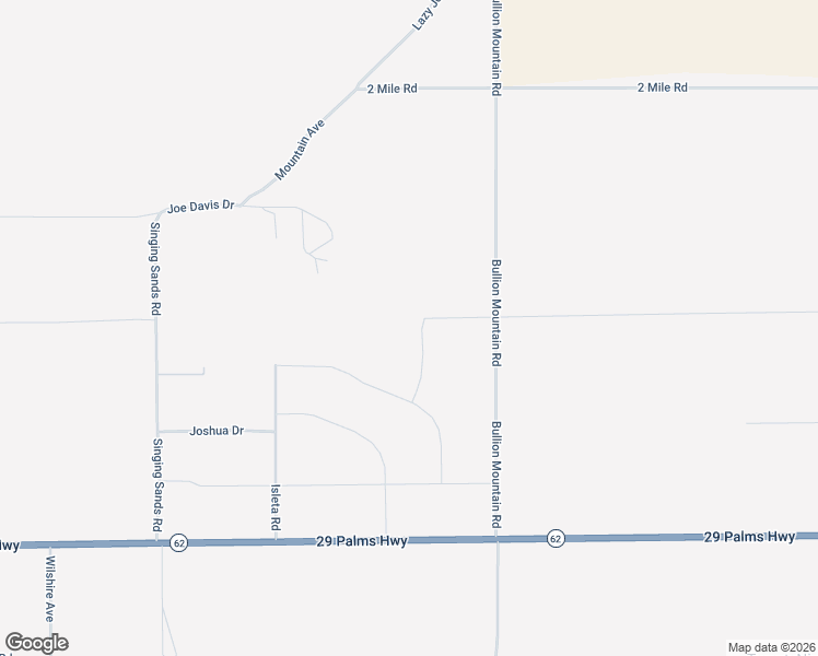 map of restaurants, bars, coffee shops, grocery stores, and more near Tapia Road in Twentynine Palms