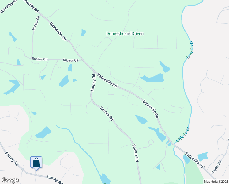 map of restaurants, bars, coffee shops, grocery stores, and more near 1103 Fox Ln in Woodstock