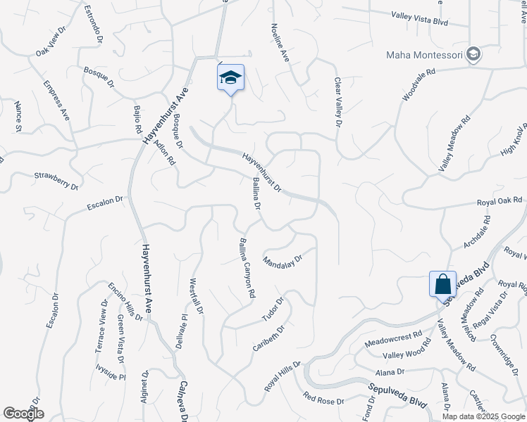 map of restaurants, bars, coffee shops, grocery stores, and more near 3951 Sapphire Drive in Los Angeles
