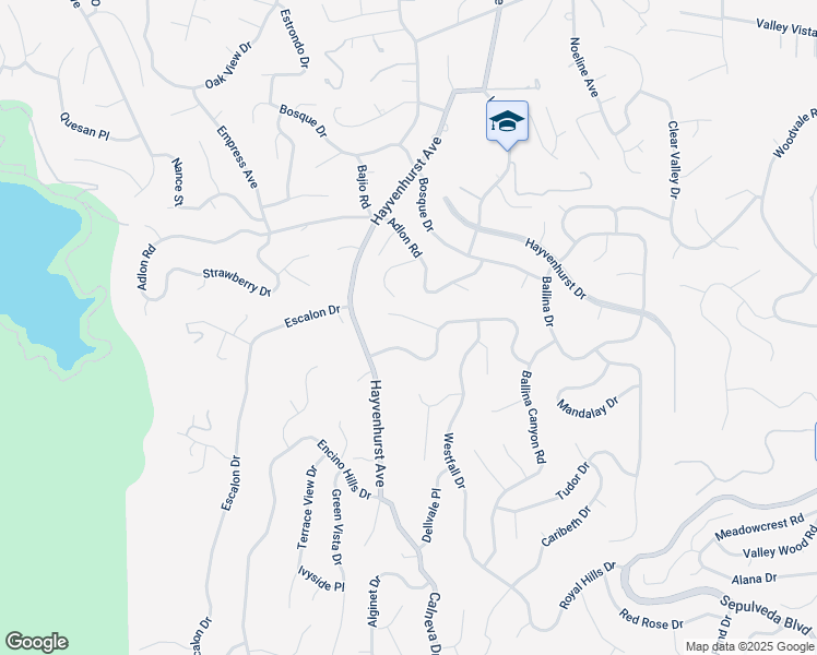 map of restaurants, bars, coffee shops, grocery stores, and more near 16630 Oldham Place in Los Angeles