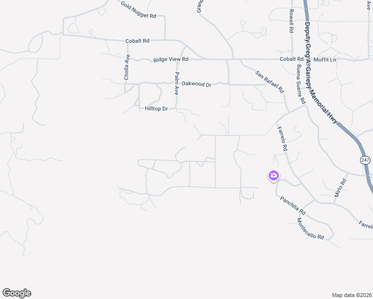 map of restaurants, bars, coffee shops, grocery stores, and more near 56564 Nelson Avenue in Yucca Valley