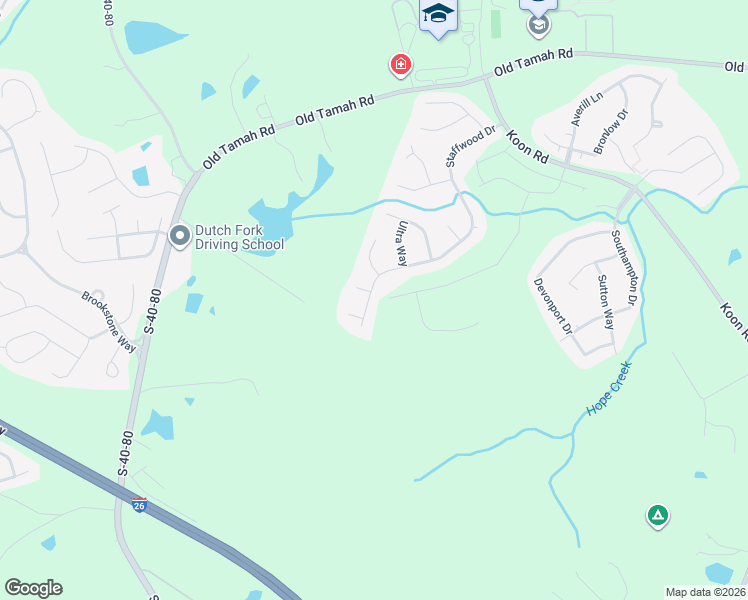 map of restaurants, bars, coffee shops, grocery stores, and more near 607 Staffwood Drive in Irmo
