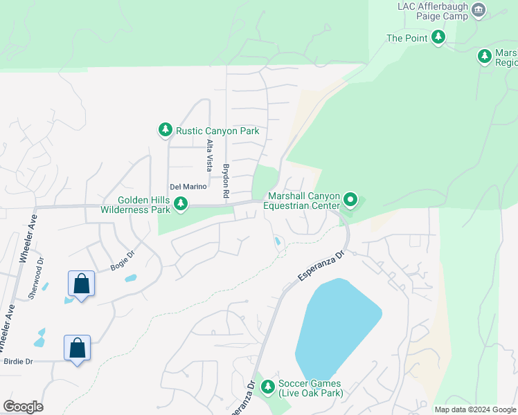 map of restaurants, bars, coffee shops, grocery stores, and more near 2543 Sloan Drive in La Verne