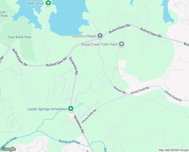 map of restaurants, bars, coffee shops, grocery stores, and more near 6278 Stewart Ridge Walk in Buford