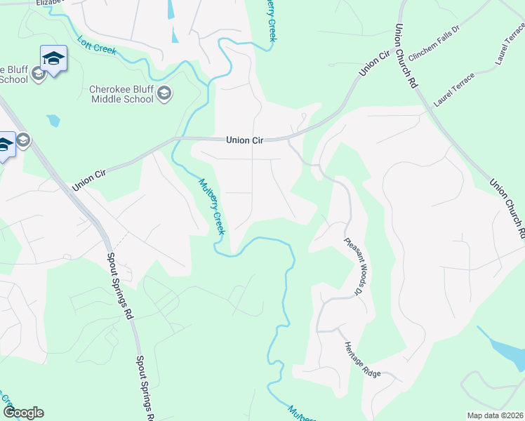 map of restaurants, bars, coffee shops, grocery stores, and more near 5439 Hunnington Mill Dr in Flowery Branch