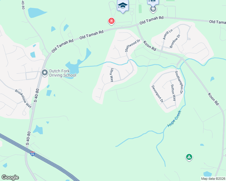 map of restaurants, bars, coffee shops, grocery stores, and more near 607 Staffwood Drive in Irmo