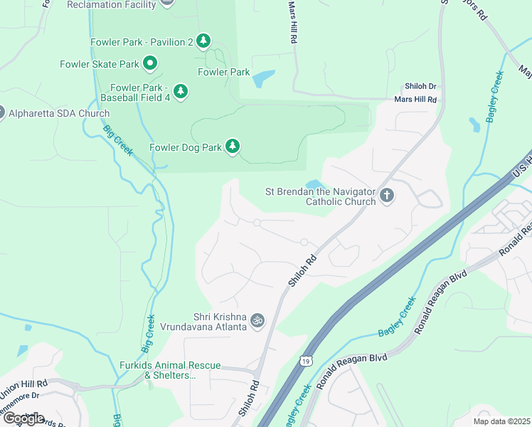 map of restaurants, bars, coffee shops, grocery stores, and more near 5015 Montes Lane in Cumming