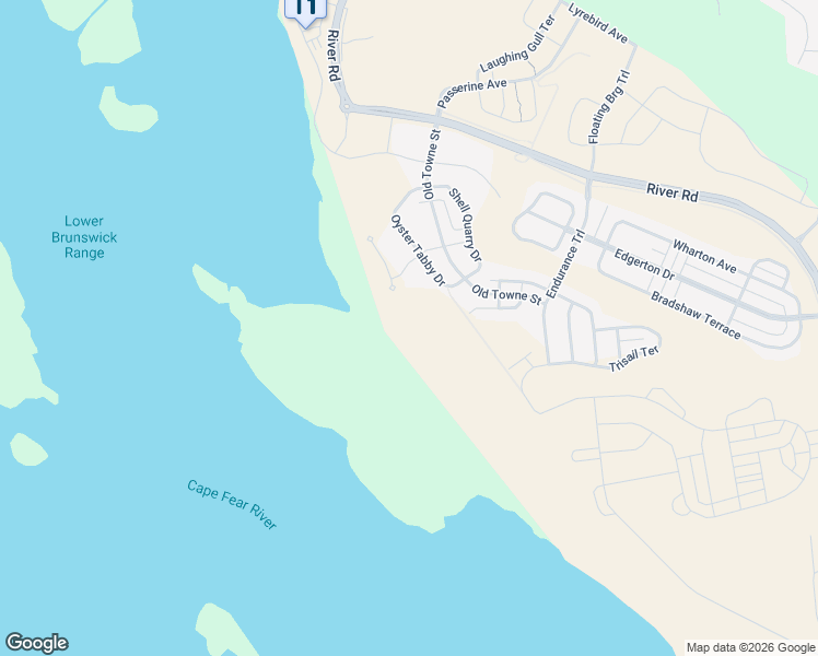 map of restaurants, bars, coffee shops, grocery stores, and more near 3418 Oyster Tabby Drive in Wilmington