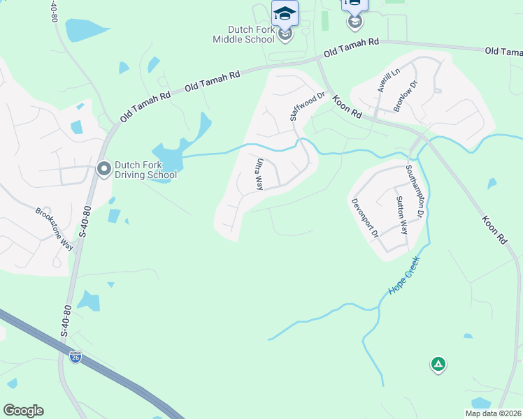 map of restaurants, bars, coffee shops, grocery stores, and more near 607 Staffwood Drive in Irmo