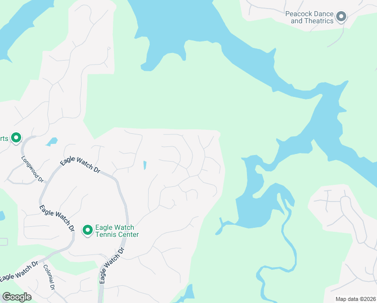 map of restaurants, bars, coffee shops, grocery stores, and more near 4111 Huntcliff Drive in Woodstock