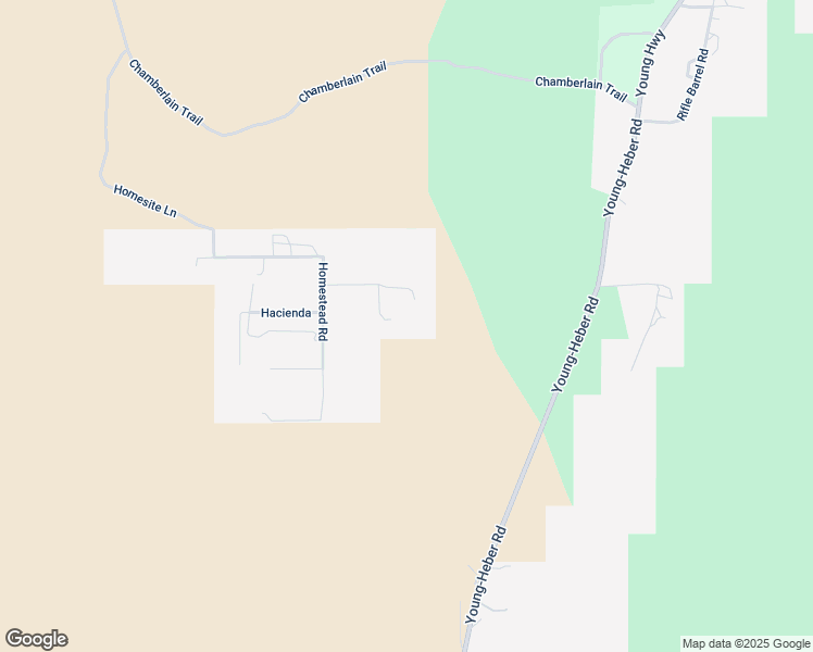map of restaurants, bars, coffee shops, grocery stores, and more near 73 Cabin Lane in Young