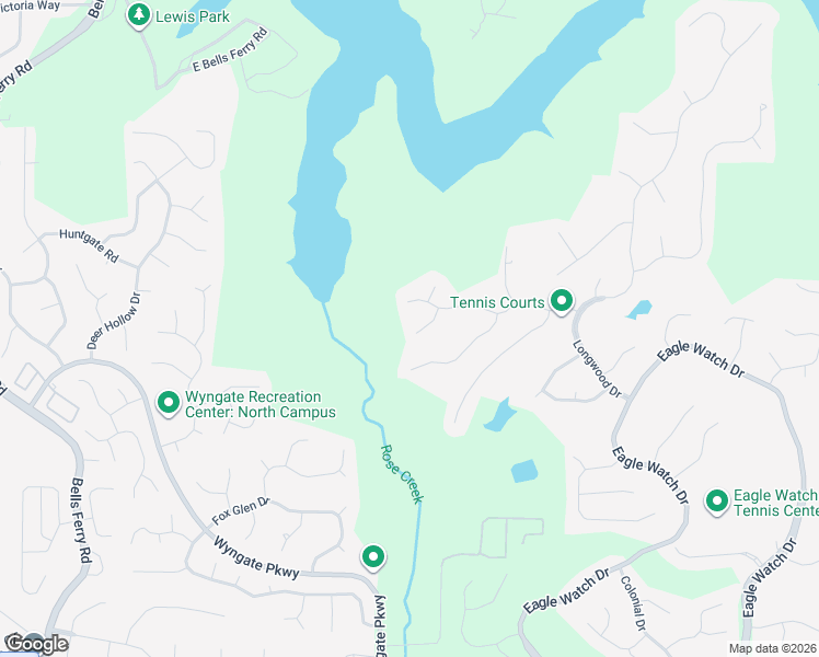 map of restaurants, bars, coffee shops, grocery stores, and more near 1608 Amberwood Court in Woodstock