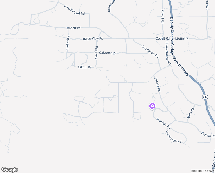 map of restaurants, bars, coffee shops, grocery stores, and more near 56643 Plaza Del Amigo in Yucca Valley