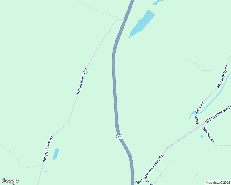 map of restaurants, bars, coffee shops, grocery stores, and more near 4255 Cedartown Highway in Lindale