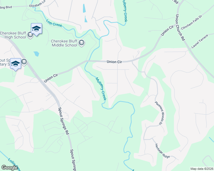 map of restaurants, bars, coffee shops, grocery stores, and more near 5506 Trophy Court in Flowery Branch