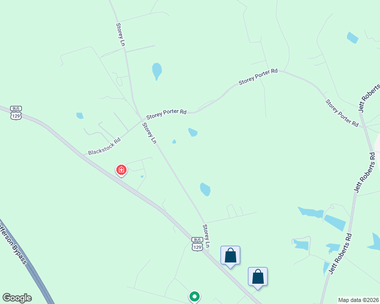 map of restaurants, bars, coffee shops, grocery stores, and more near 494 Storey Lane in Jefferson