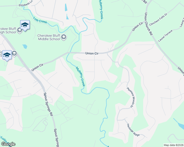 map of restaurants, bars, coffee shops, grocery stores, and more near 5506 Trophy Court in Flowery Branch