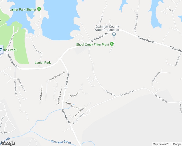 map of restaurants, bars, coffee shops, grocery stores, and more near 6348 Stewart Ridge Walk in Buford