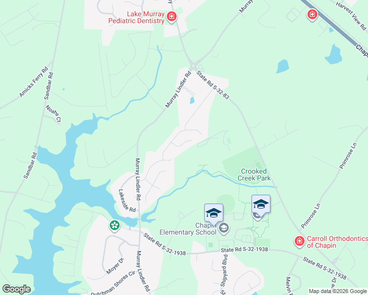 map of restaurants, bars, coffee shops, grocery stores, and more near 128 Pennsylvania Court in Chapin
