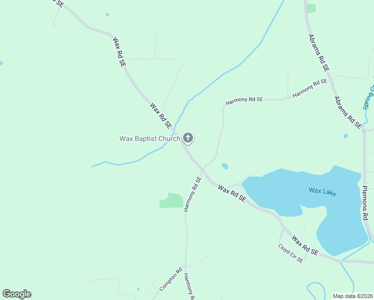 map of restaurants, bars, coffee shops, grocery stores, and more near 1776 Wax Road Southeast in Silver Creek