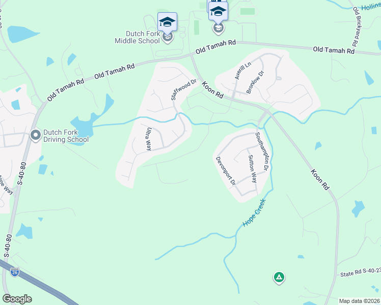 map of restaurants, bars, coffee shops, grocery stores, and more near 216 State Road S-40-2643 in Irmo