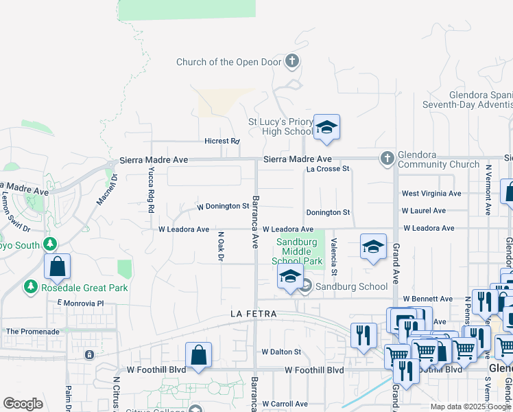 638 Donington Street, Glendora CA Walk Score