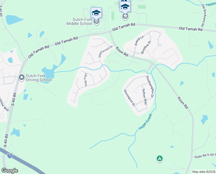 map of restaurants, bars, coffee shops, grocery stores, and more near 303 Staffwood Drive in Irmo